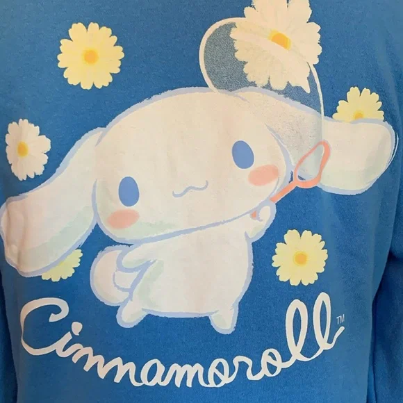 2/$15 Sanrio Cinnamoroll Daisy blue hoodie - Picture 4 of 10